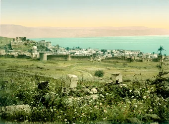 Vue de Tibériade depuis le sud
